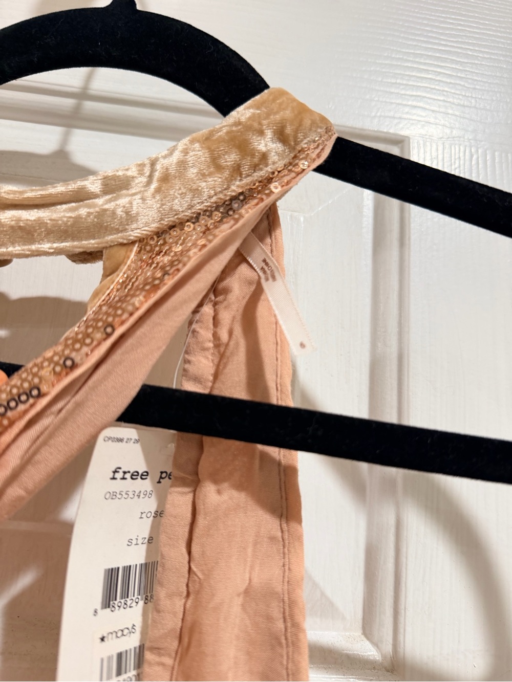Free People Rose Gold Sequin Halter Mini Dress - Picture 4 of 6
